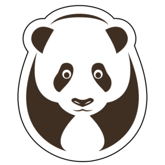 Big Panda Sticker (Brown)